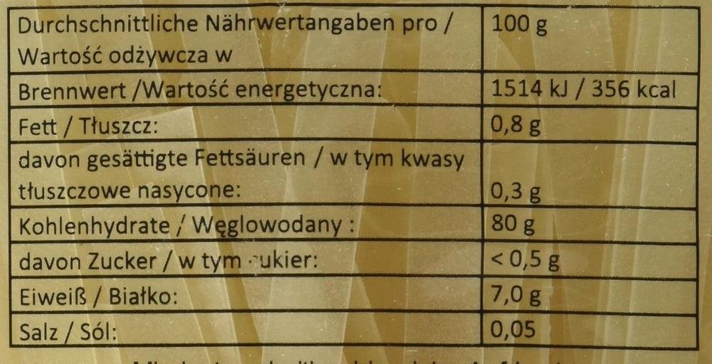 Risnudler - Thai, 10 mm brede risnudler, lavet af rismel - 17 x 400 g