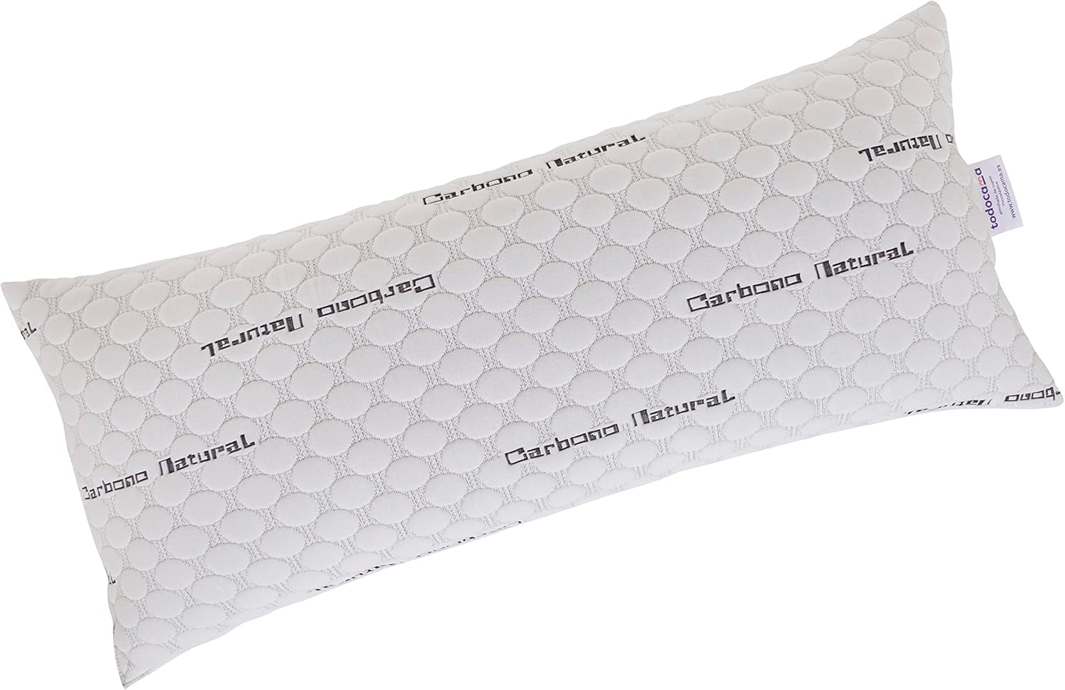 Todocama - Pernă de carbon viscoelastică, 100% viscoelastică, țesătură de carbon elastică, fermitate medie, înaltă (toate dimensiunile disponibile) (pachet 2 X 70 cm) Perne standard Naty Shop Gri 90 cm