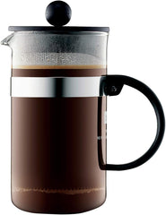 Cafetieră Bodum 1582-01 bistroNOUVEAU (sistem French Press, potrivită pentru mașina de spălat vase), 1,5 litri, neagră