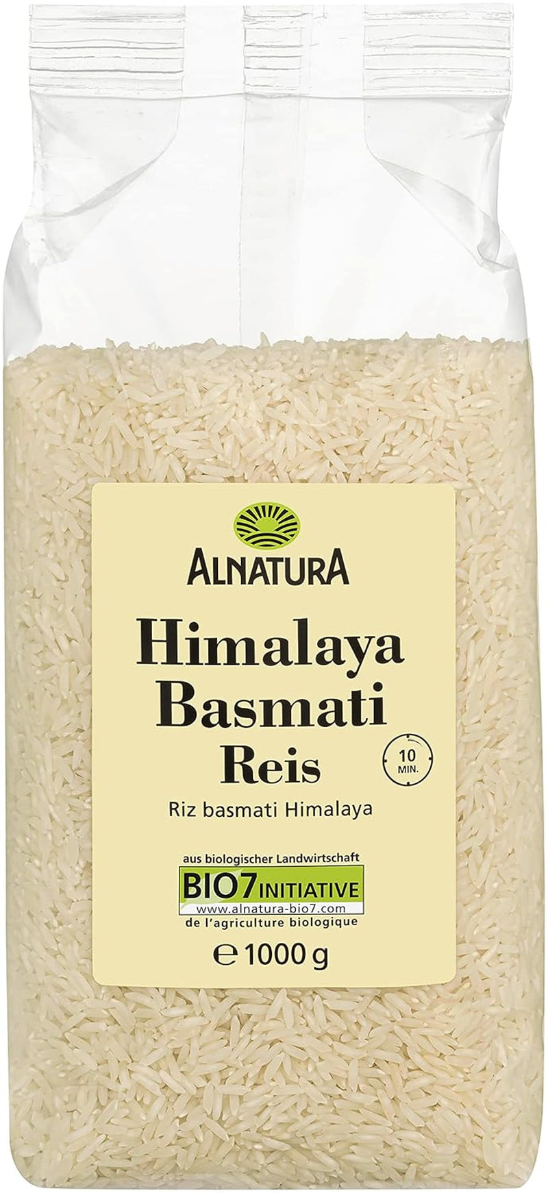Økologisk Himalaya hvid Basmatiris, 1 kg