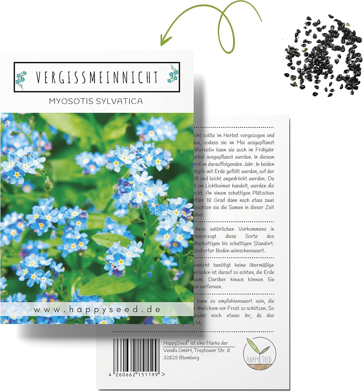 Vergissmeinnicht Samen (Myosotis) - Märchenhafte Blumen mit længere Blütezeit für das Beet, den Balkon og die Terrasse
