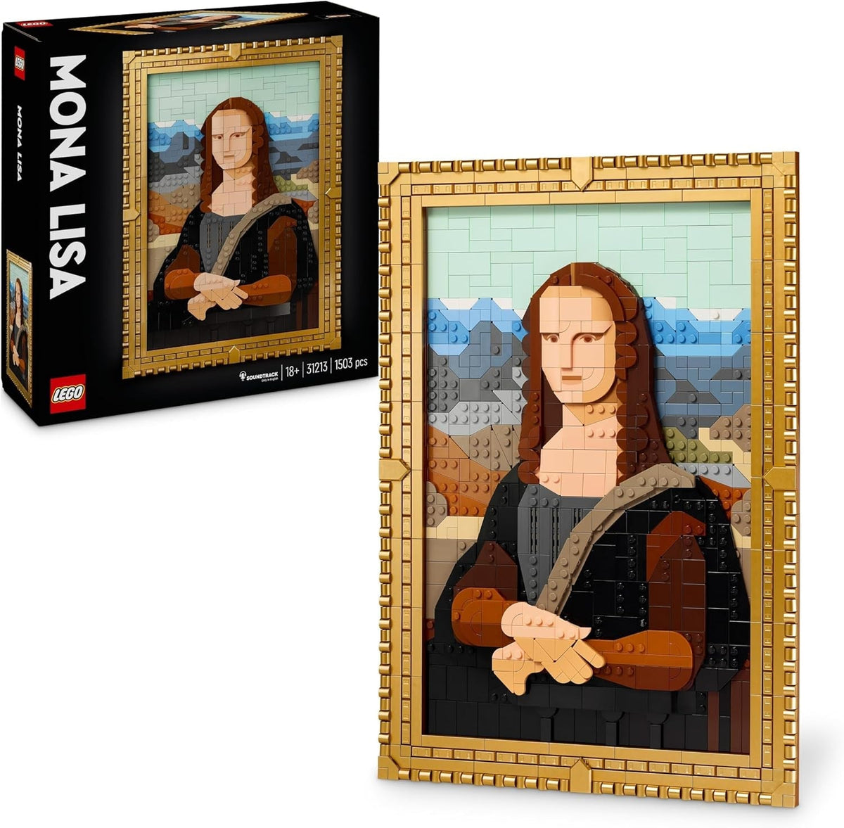 LEGO Art Mona Lisa, Voksensæt, Leonardo Da Vinci-maleri til ophængning, Kreativ aktivitet for mænd og kvinder, Gave til kunstelskere, Italiensk renæssancekunst 31213 Byggesæt Besuche den LEGO-Store Standardtitel
