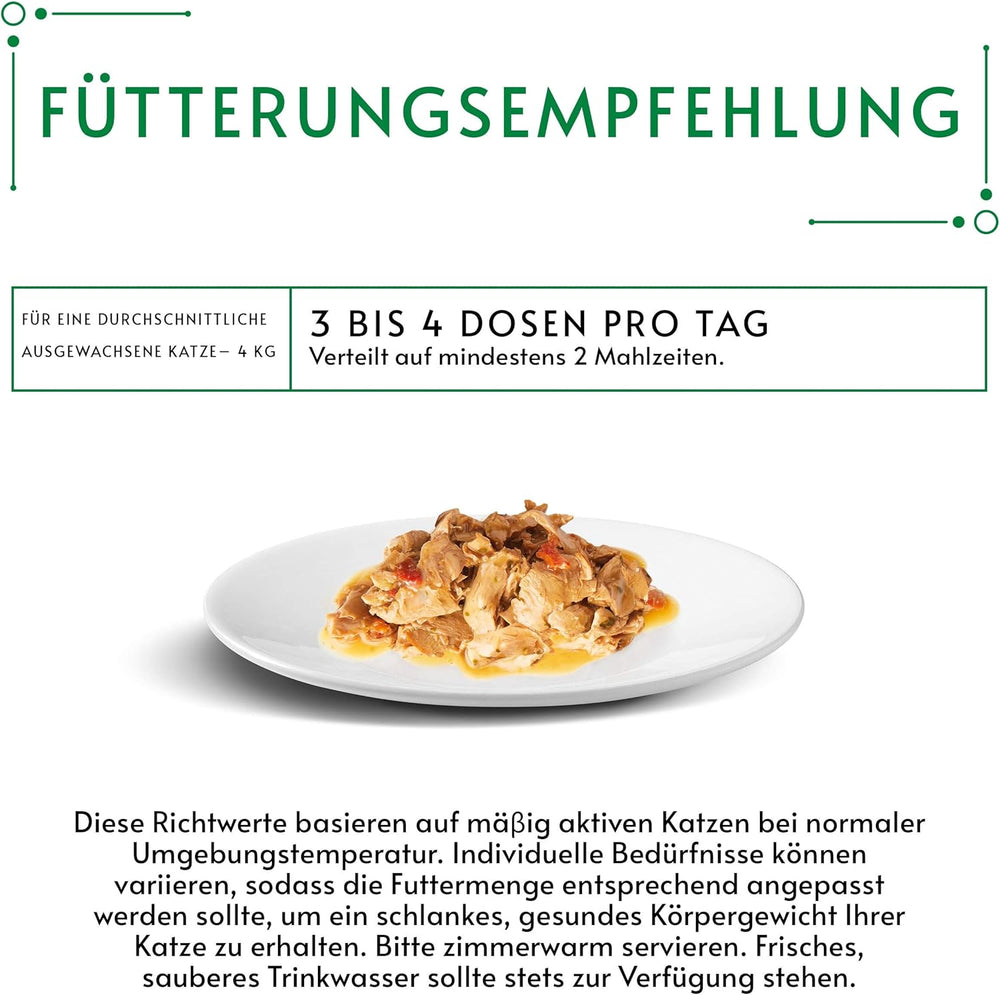 Hrană umedă pentru pisici Gourmet Nature's Creation în jeleu, curcan natural, pachet de 12 (12 x 85g)