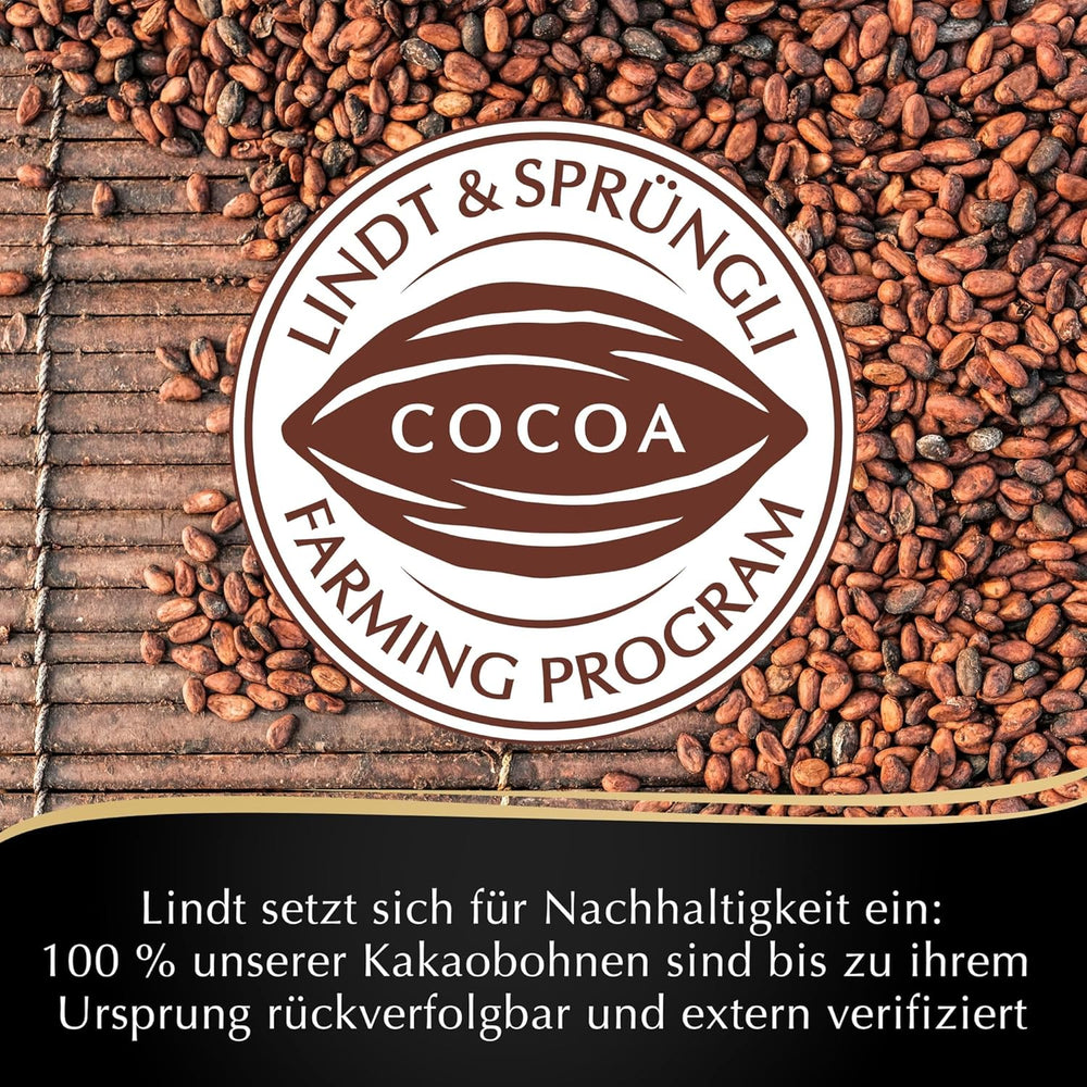 Lindt mørk chokolademousse med chili og kirsebær | Bar 150g | Med 70% kakaoindhold og mørk chokolademoussefyld og kirsebær chili | Chokoladebar | Mørk chokolade