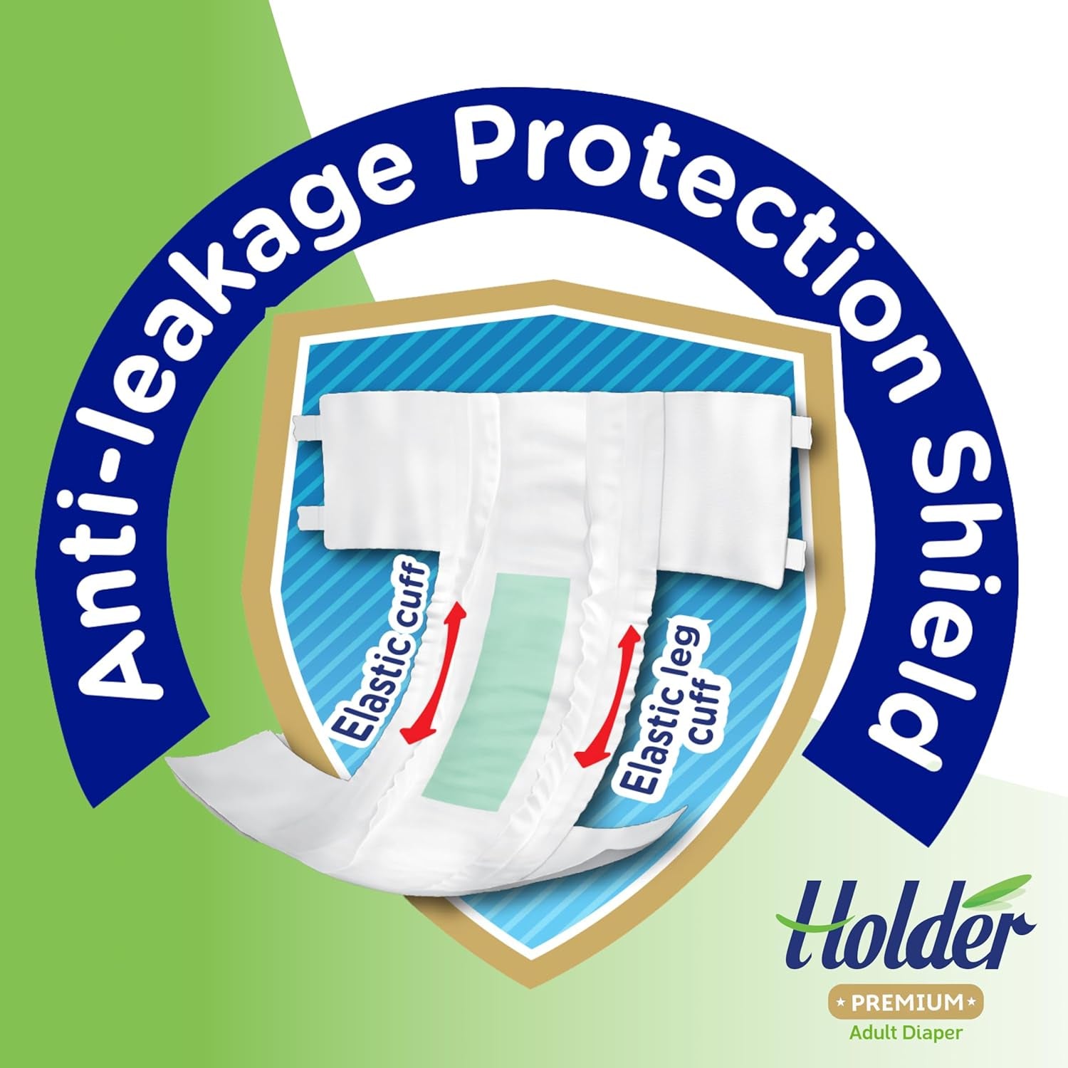 Voksen unisex engangsbleer Vandtæt Absorberende Elastisk Side Åndbar Super Absorberende Dobbeltlags vådhedsindikator 5-stjernet dermatologisk beskyttelse Medium