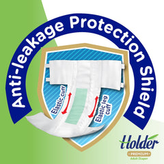 Voksen unisex engangsbleer Vandtæt Absorberende Elastisk Side Åndbar Super Absorberende Dobbeltlags vådhedsindikator 5-stjernet dermatologisk beskyttelse Medium