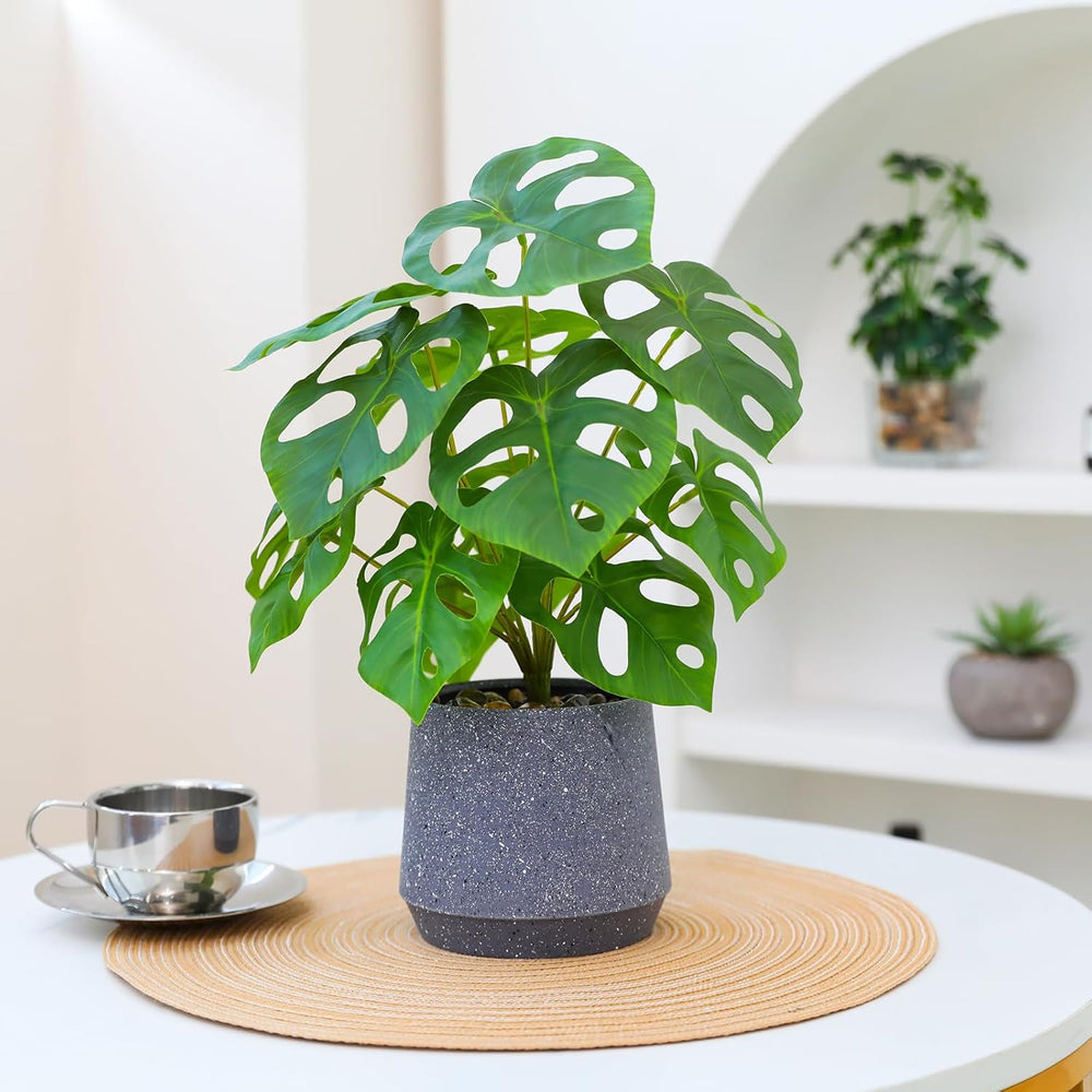 Künstliche Grünpflanze Im Topf, Künstliche Sukkulenten, Großes Grünes Blatt, Für Zuhause, Schreibtisch, Wohnzimmer, Dekoration
