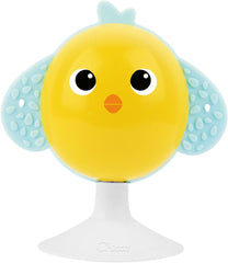 Chicco meal gift set Dou Dou, set format din bavetă, jucărie pentru scaun înalt cu ventuză în formă de pui drăguț, cu două zornăitoare colorate, ușor de prins de la 6 luni Jucarii Bebe Naty Shop