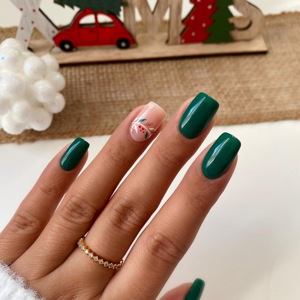 UV-neglelak Semilac Hybrid 309 Pine Green 7ml Festive Wonder Colors Collection