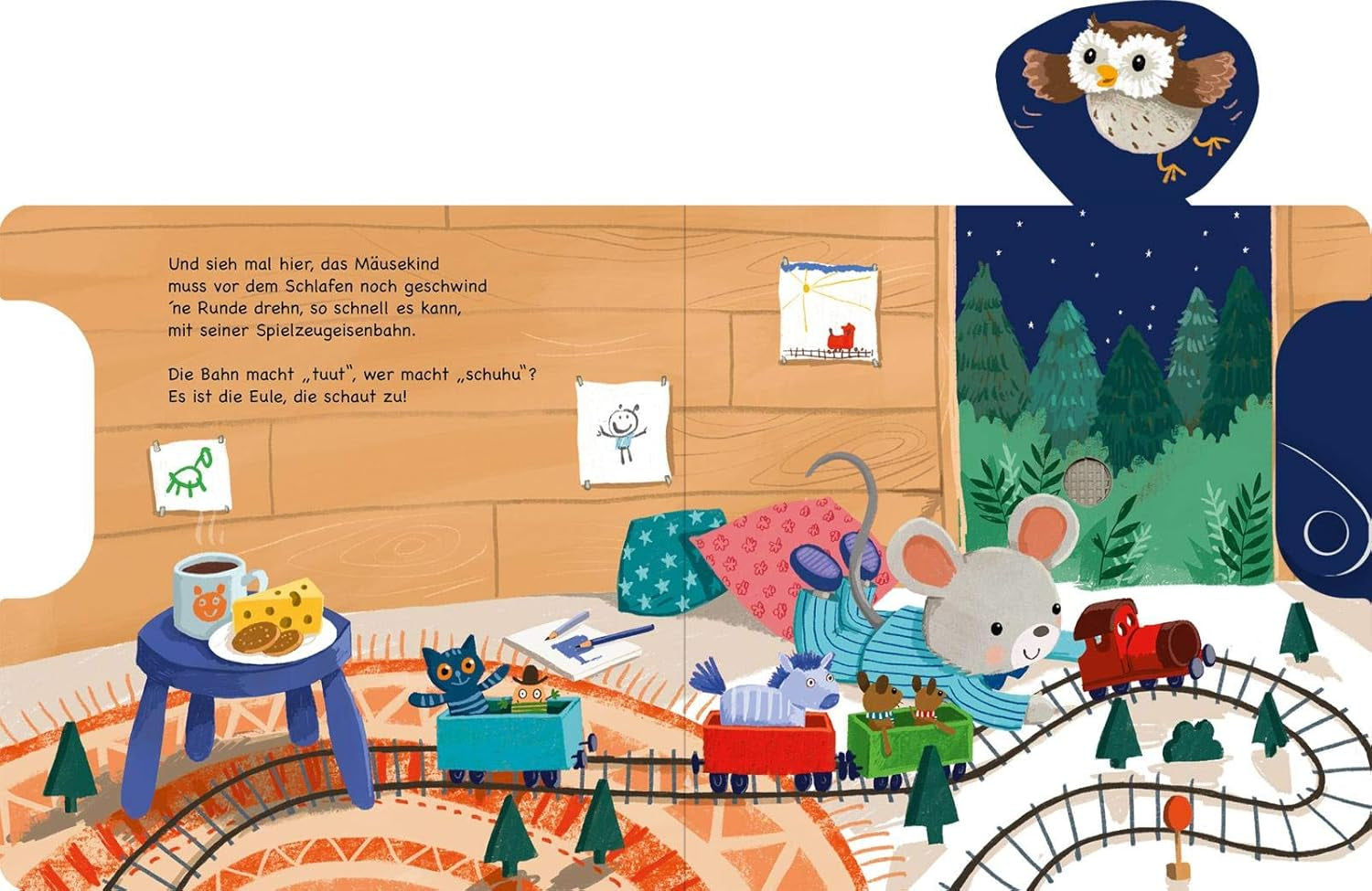 Shoo, shoo, acum și tu dormi!: Slider și 11 sunete | O carte inovatoare cu sunete de slider pentru cei mici cu vârsta de peste 18 luni Jucarii Bebe Naty Shop