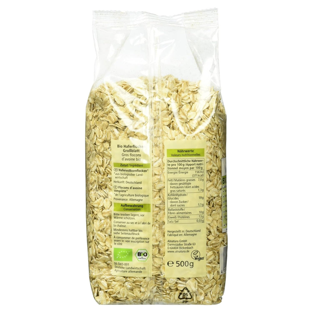 Stor økologisk havregryn, 500g