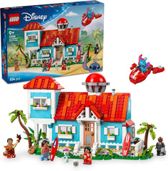 LEGO Ç€ Disney "Lilo and Stitch" Beach House - Byggelegetøj med 6 rum, observatorium, rumskib og 5 minifigurer - Fødselsdagsgave til piger og drenge 9+ og fans 43268 Byggesæt Beuche den LEGO-Store Standardtitel