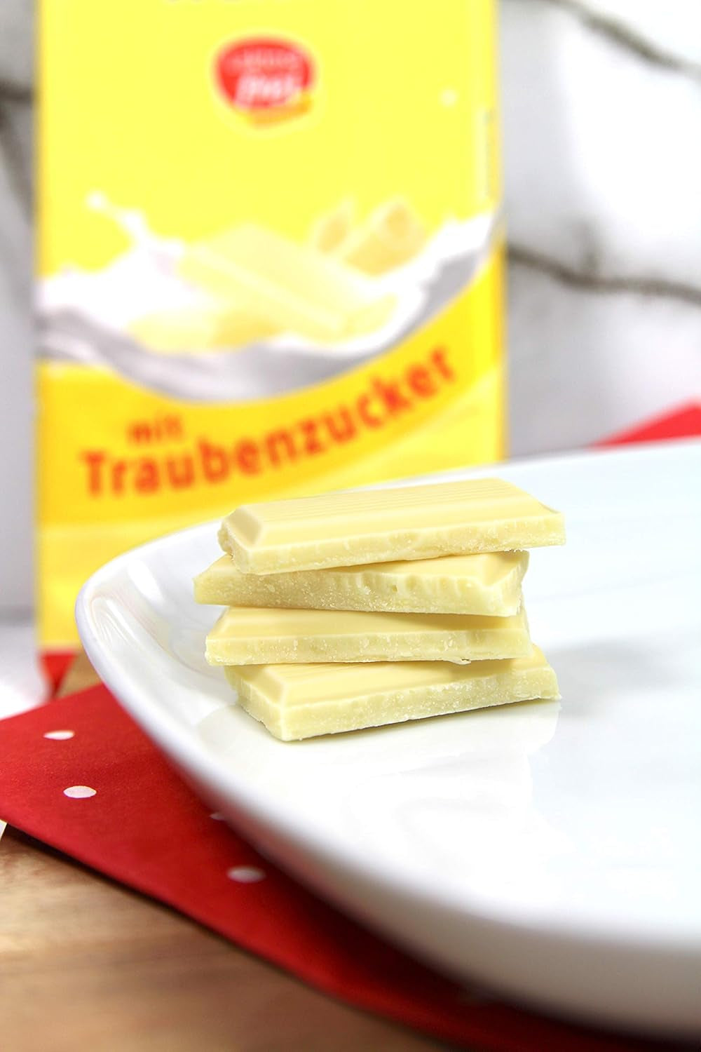 frankonia CHOKOLADE Hvid chokolade med dextrose, laktosefri og glutenfri, 80 g