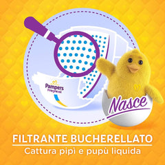 Pampers Progressi & Fit Prime Midi bleer, kort format, 162 bleer, str. 3 (4-9 kg), online medlemskab af fitnesscenter i 1 måned som gave