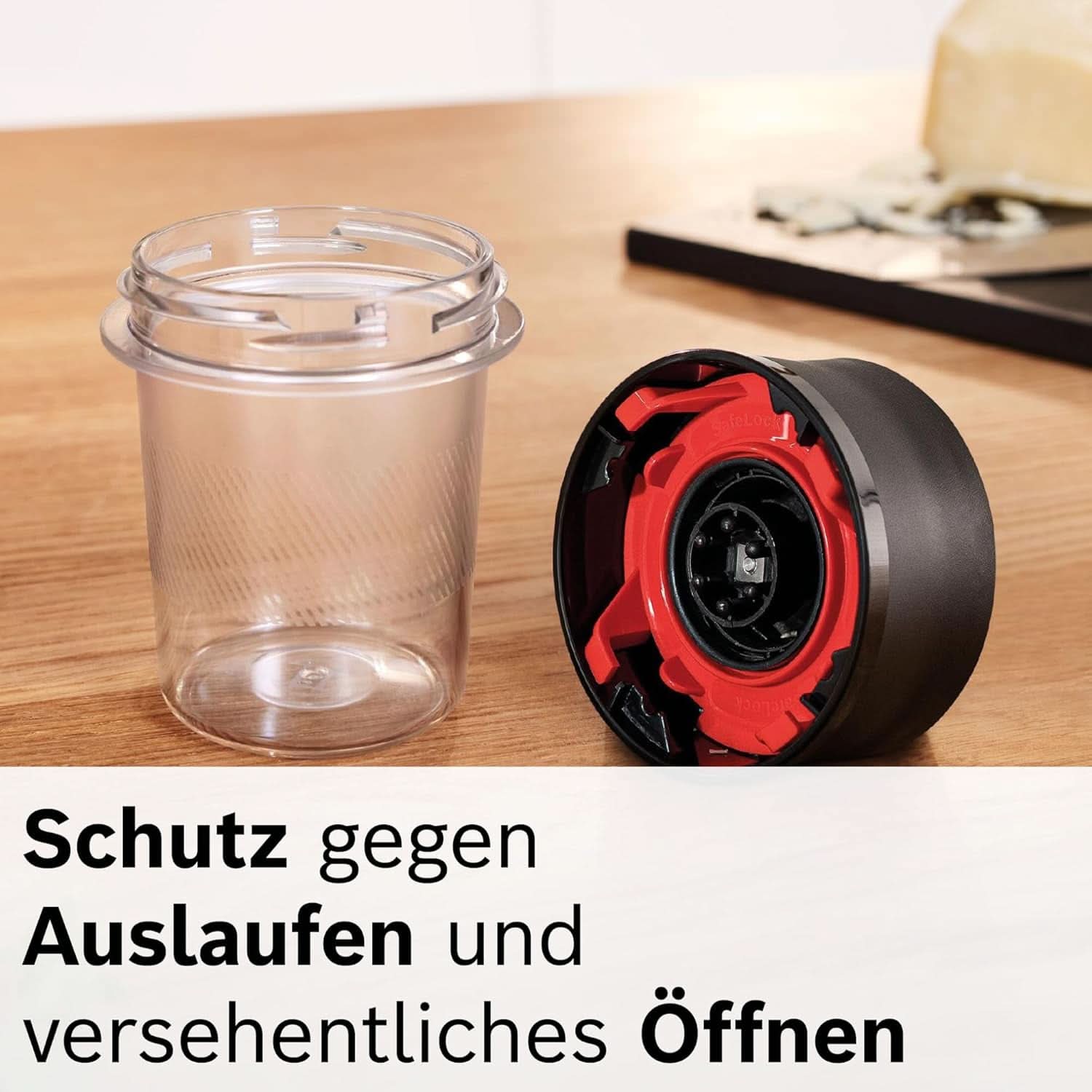 Bosch Standmixer Vitapower Serie 4 MMB6177S, Edelstahl-Klingen Made in Germany, 1,5L Thermosafe Glasbehälter, 0,6L To-Go-Flasche, Stopfer, Universalzerkleinerer, 30,000 U/Min, 1200 W, Silber Bucatarie Naty Shop