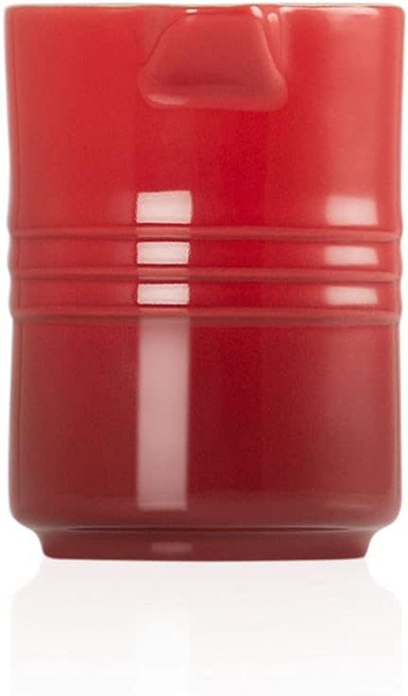 Cană de lapte din gresie Le Creuset, 150 ml, roșu cireș, 91051700060099