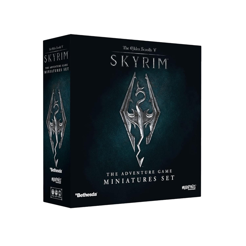 Modiphius The Elder Scrolls: Skyrim – Eventyrbrætspil – Opgrader miniaturesæt | Brætspil | Alder 14+ | 1-4 spillere | Spilletid 60-120 minutter, Grå, Rød