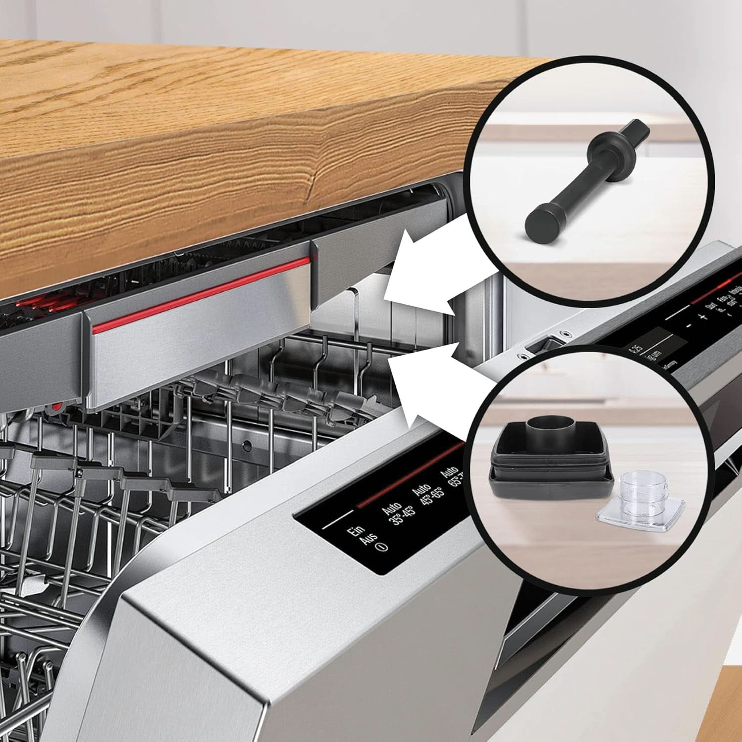 Bosch Standmixer Vitaboost MMBH6P6BDE, 6-Klingen-Edelstahlmesser, 2.5L Tritan-Mixbehälter, Stopfer, 6 Automatikprogram, Rezeptbuch, Bpa-Frei, Einfache Reinigung, 45.000 U/Min, 1600 W, Schwarz Bucatarie Naty Shop