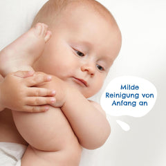 PAEDIPROTECT Baby vådservietter 1 x 10 stk. Sensitive baby vandvådservietter 99% vandparfumefri baby & børn delikat hud kokosekstrakt Mikroplastfri vegansk (5 pakke)