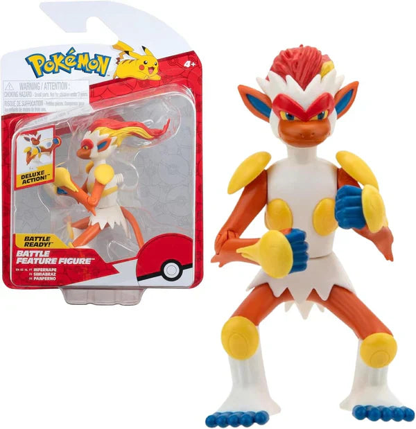 Pokemon Pokemon Figur Infernape Panferno - 11 Cm figurer - New Wave 2024 - Officielt Pokémon legetøj