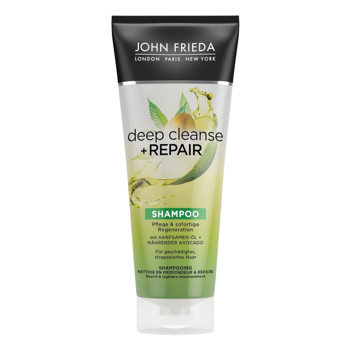 John Frieda, reparationsshampoo til beskadiget hår Detox+Repair, 250 ml bruser og bad Naty Shop
