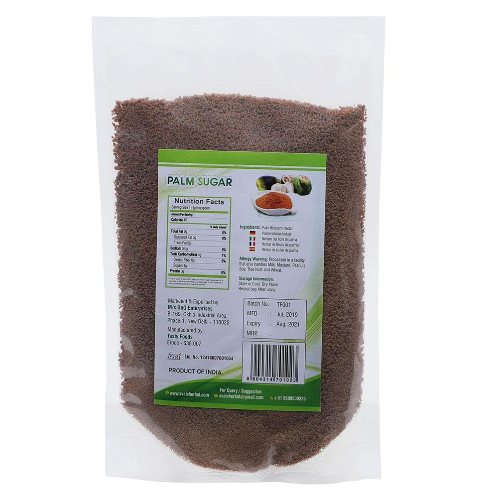 SVATV Brunt palmesukkerpulver, 227 gram Sweeteners Naty Shop