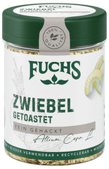 Fuchs Gewürze - Zwiebel getostat - finthakket Zwiebeln für Dips, Schmorgerichte eller Hamburger - naturlige ingredienser - 55 g i wiederverwendbarer, genbrugsbarer Dosis