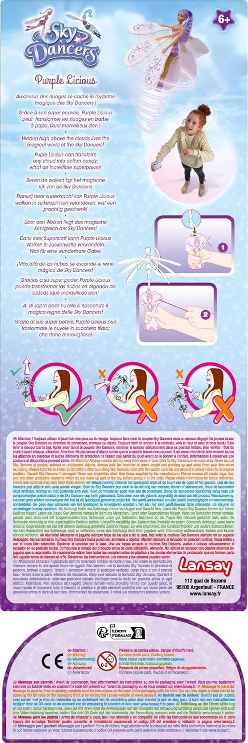 Sky Dancers - Purplelicious - Lansay, 30002, Neaplicabil