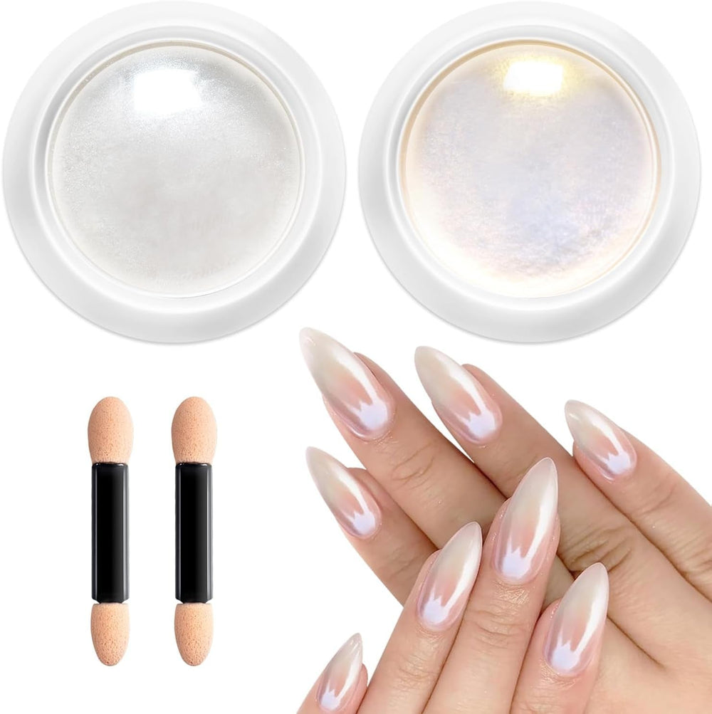 BISHENGYF Rose Gold Chrome Nail PowderNeue Upgrade Grosse Kapazität Chrom PulverSuper-Spiegeleffekt Metall Mirror Chrome Powder –Neon Glassy Pearl Effect Glitter Nagelkunst Pulver Für DIY Salon