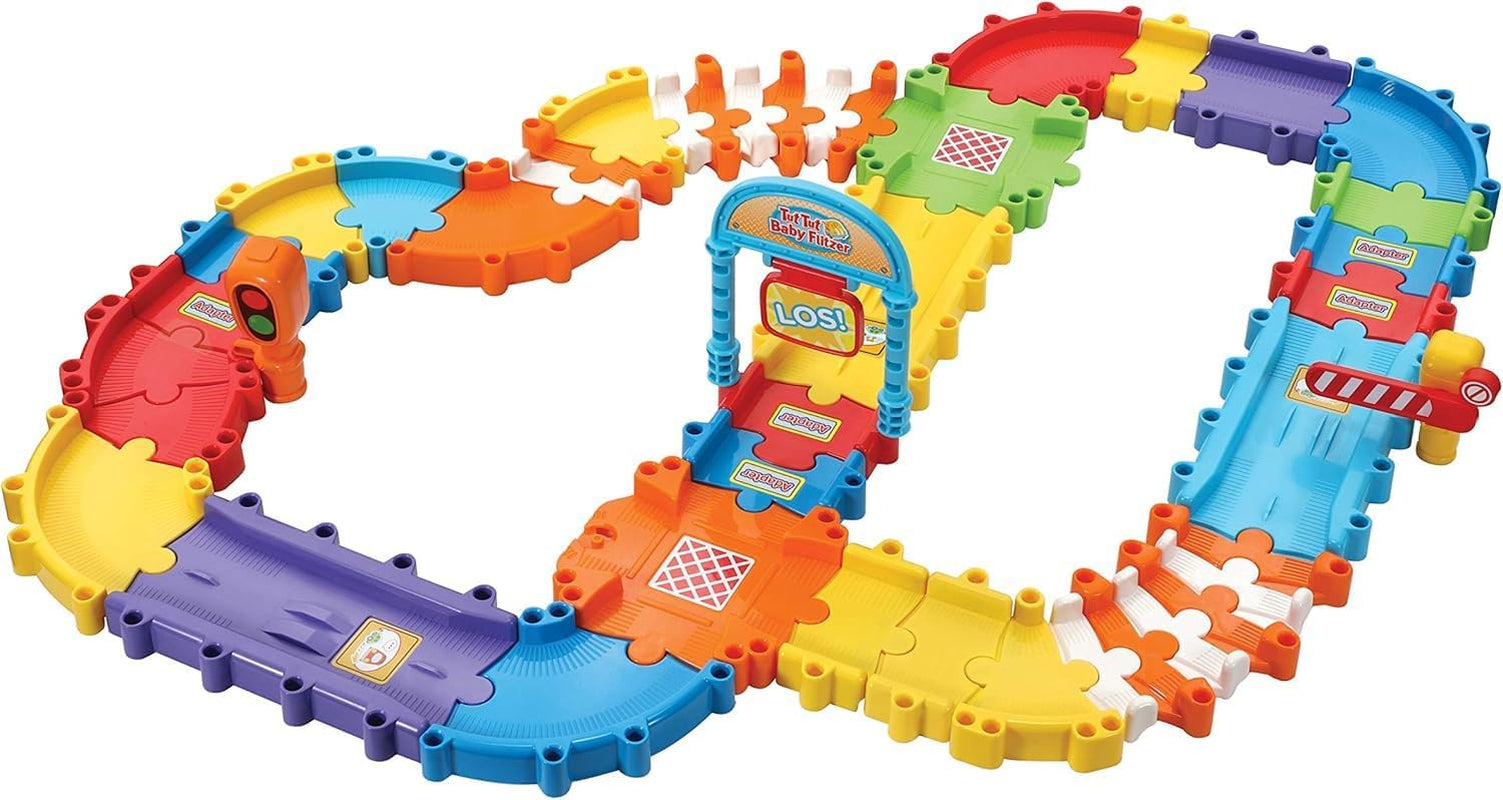 Vtech 80-524404 TUT TUT Baby Speedster - Deluxe Road Set, Mașini pentru copii, Multicolor & 80-514004 TUT TUT Mașină de pompieri pentru copii, Multicolor Jucarii Bebe Naty Shop