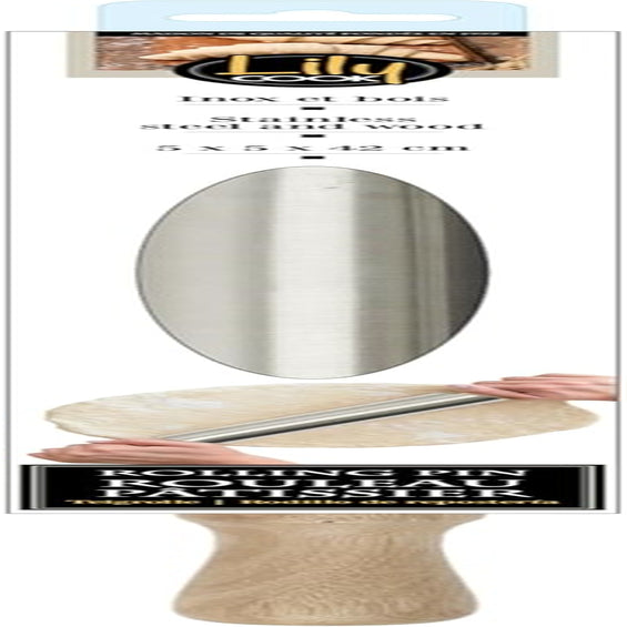 RULLE AF RUSTFRI STÅL. H.42 D.5 CM