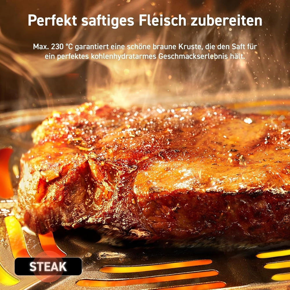 COSORI Airfryer, 7-i-1 Hot Air Fryer 4,7 L, Max 230 ℃ & 55DB støj, 100+ opskrifter Hvidevarer Naty Shop