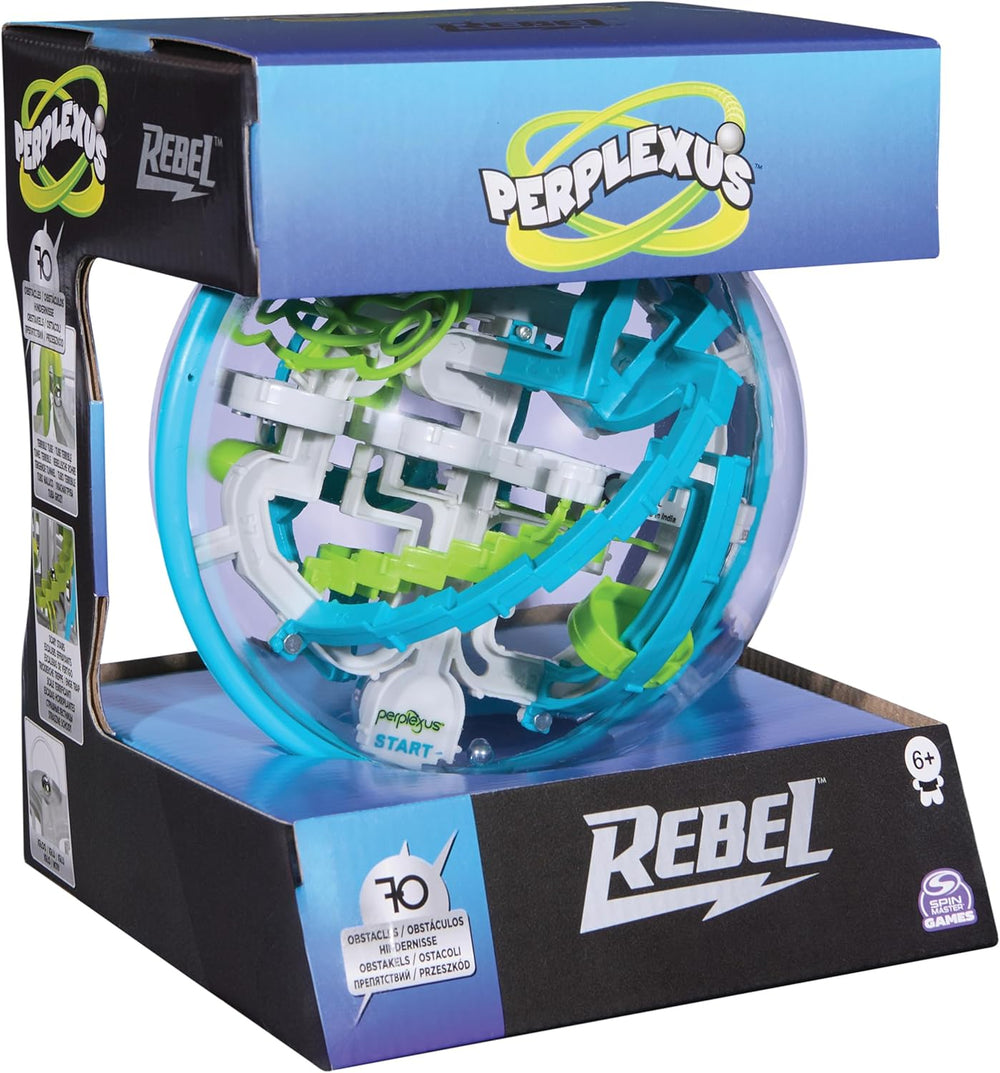 Spin Master Games Perplexus Rebel, 3D-boldlabyrint med 70 forhindringer - til handy Perplexus-fans fra 6 år og opefter