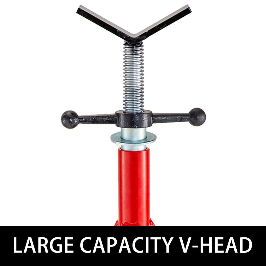 Suport pentru furtun VEVOR 4500 lbs Suport pentru furtun cu cap în V pentru susținerea furtunului în timpul înfiletării, reglabil pe înălțime până la 132 cm