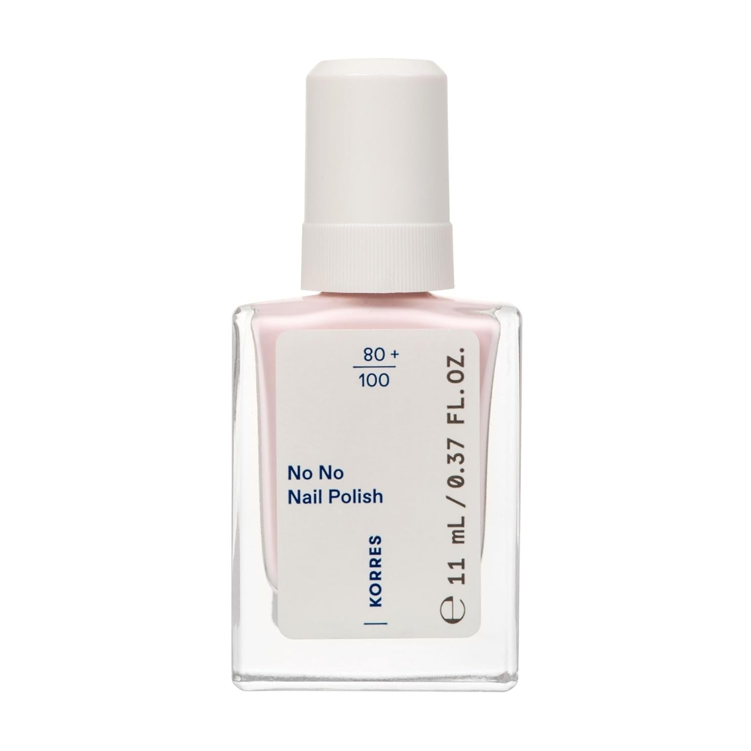 KORRES Nej Ingen neglelak base - 10% vegansk base uden slip, for langtidsholdbar, chip-resistent farve, 11 ml - naturligt velplejede negle, ingen skadelige stoffer