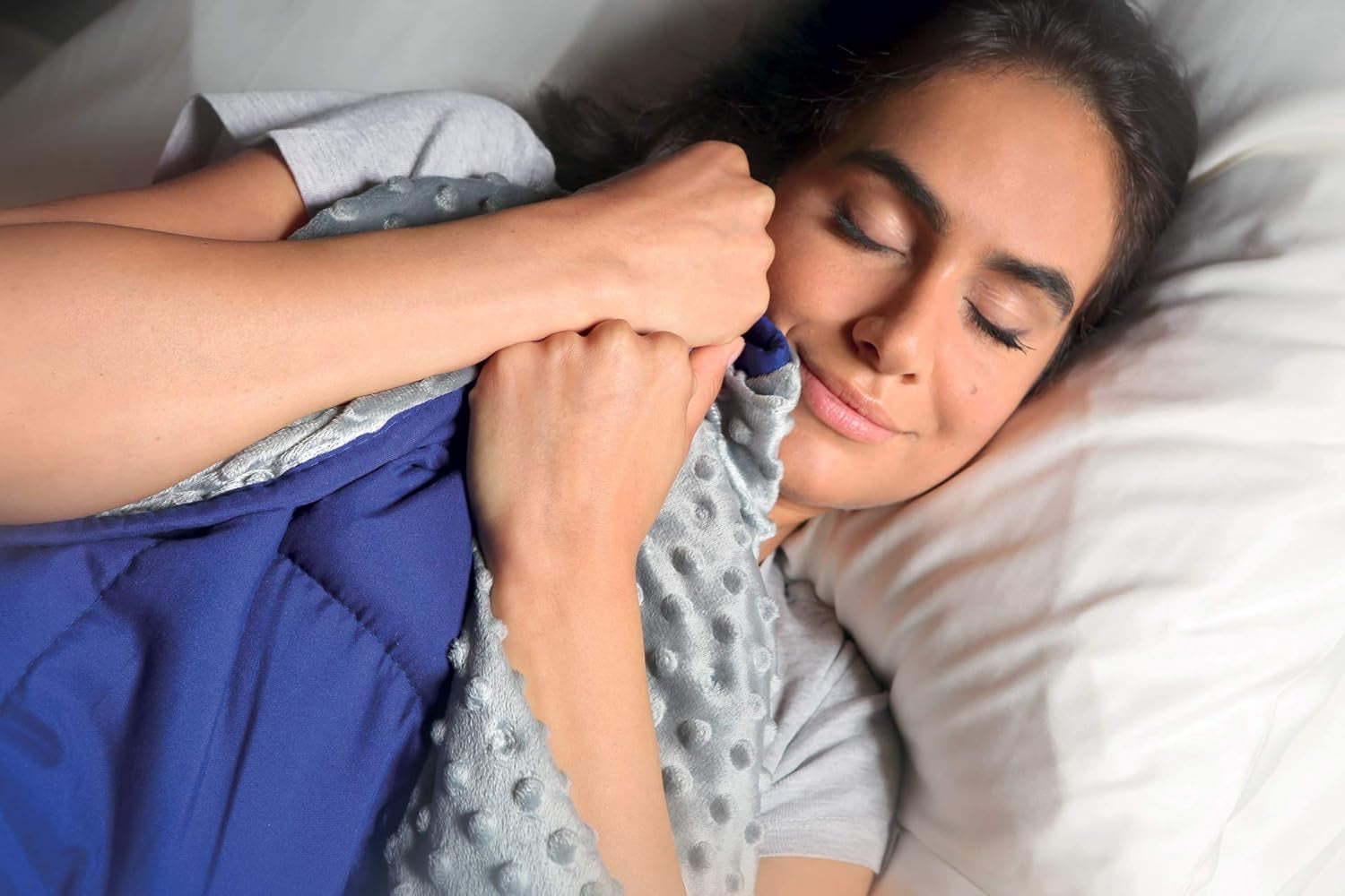 Kanguru Calmya, Pătură ponderată 10,5 kg, Vă ajută să adormiți și să dormiți mai bine, Potrivit pentru persoanele cu o greutate corporală de peste 90 kg Plapumi si pilote Naty Shop