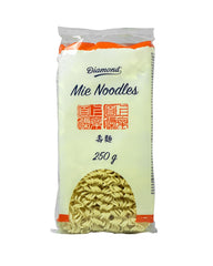 DIAMOND Mie Nudler, hvedenudler uden æg, hurtig og nem at tilberede, vegetarisk - 8 x 250 g