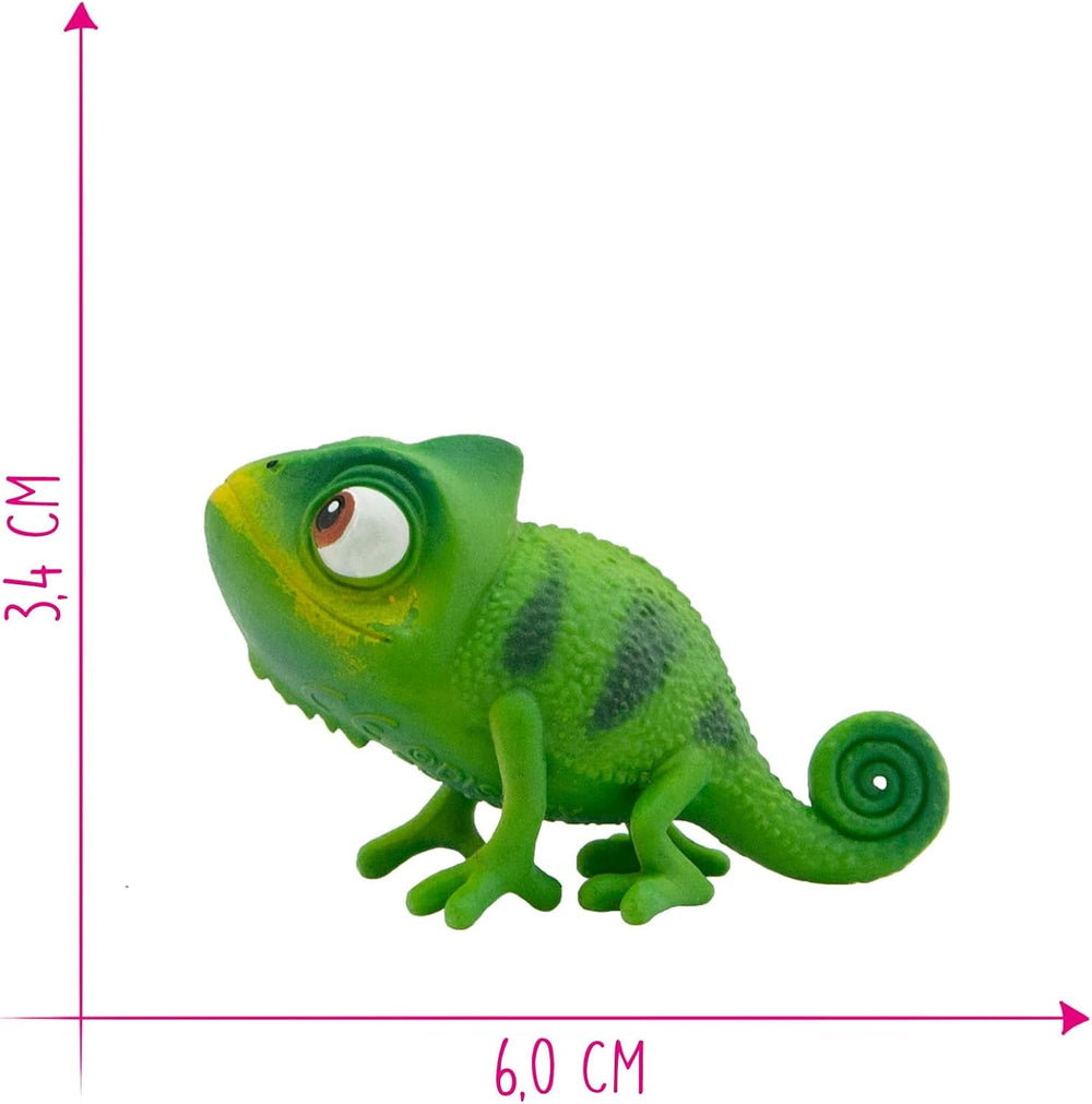 Bullyland 12422 - Pascal kamæleon figur fra Walt Disney Rapunzel "Newly Reconfigured", ca. 6 cm, tro mod detaljerne, ideel som en lille gave til børn over 3 år Actionfigurer Naty Shop