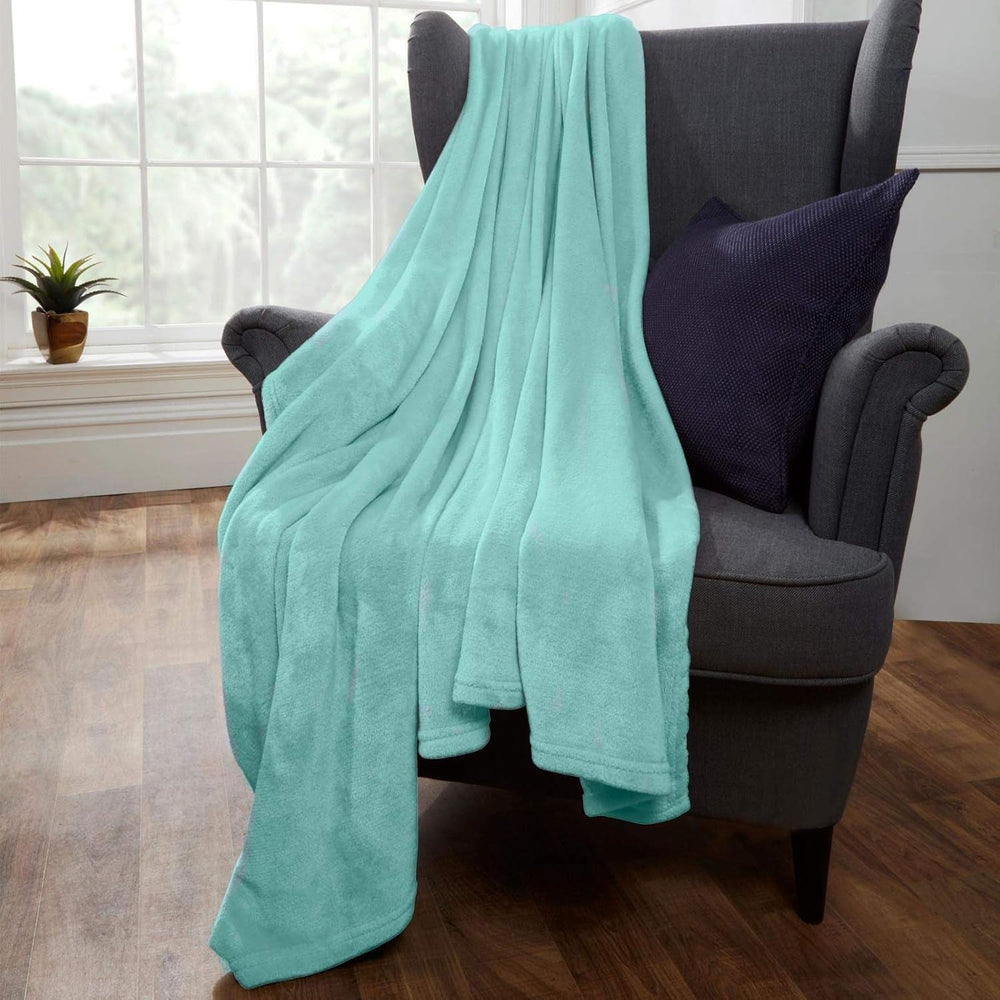 Brentfords Ultra Soft Fleece Sengetæppe, Sølvgrå, Stor dobbeltseng - 150 X 200 cm Senge og tæpper Beuche den Brentfords-Store Andeæg 200 X 200 cm