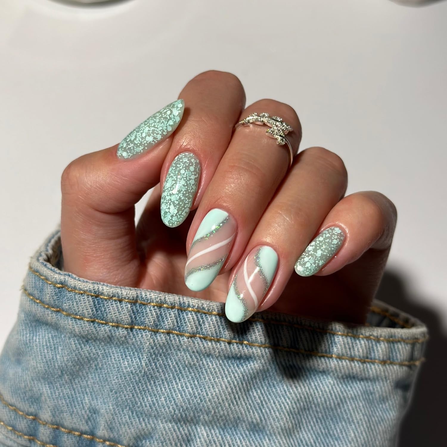 UV Neglelak Semilac Hybrid 495 Mint Glacier 7 ml