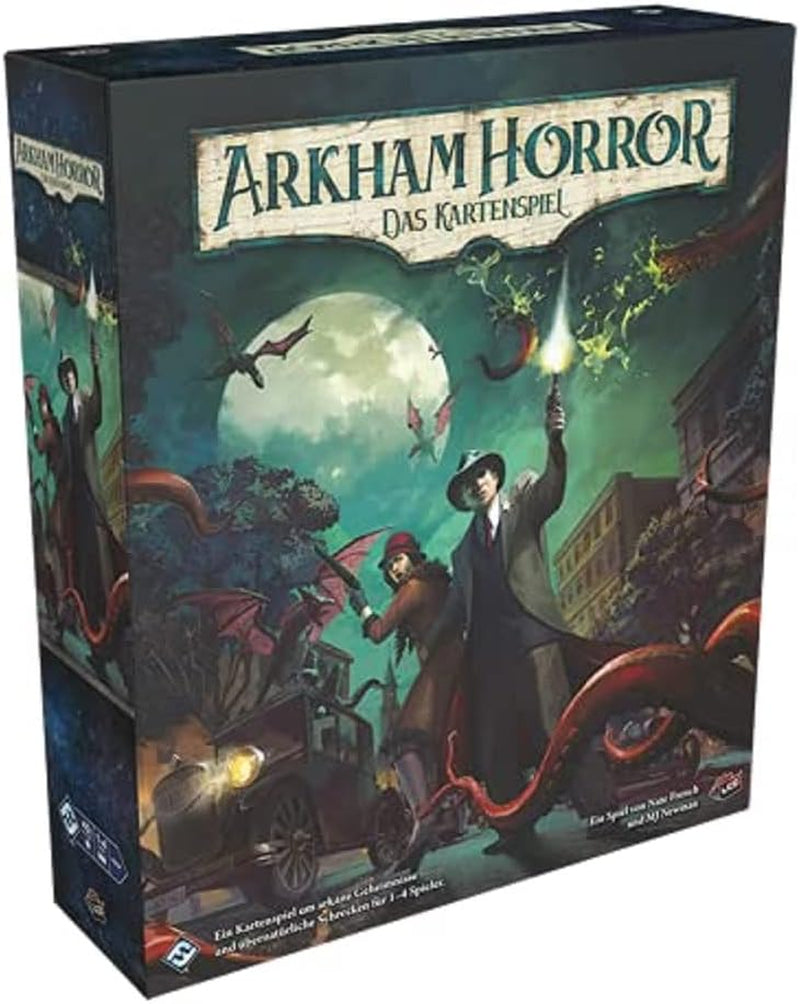 Fantasy Flight Games, Arkham Horror: LCG, Core Game, Expert Game, Card Game, 1-4 spillere, i alderen 14+, 45+ minutter, tysk, flerfarvet, farverigt