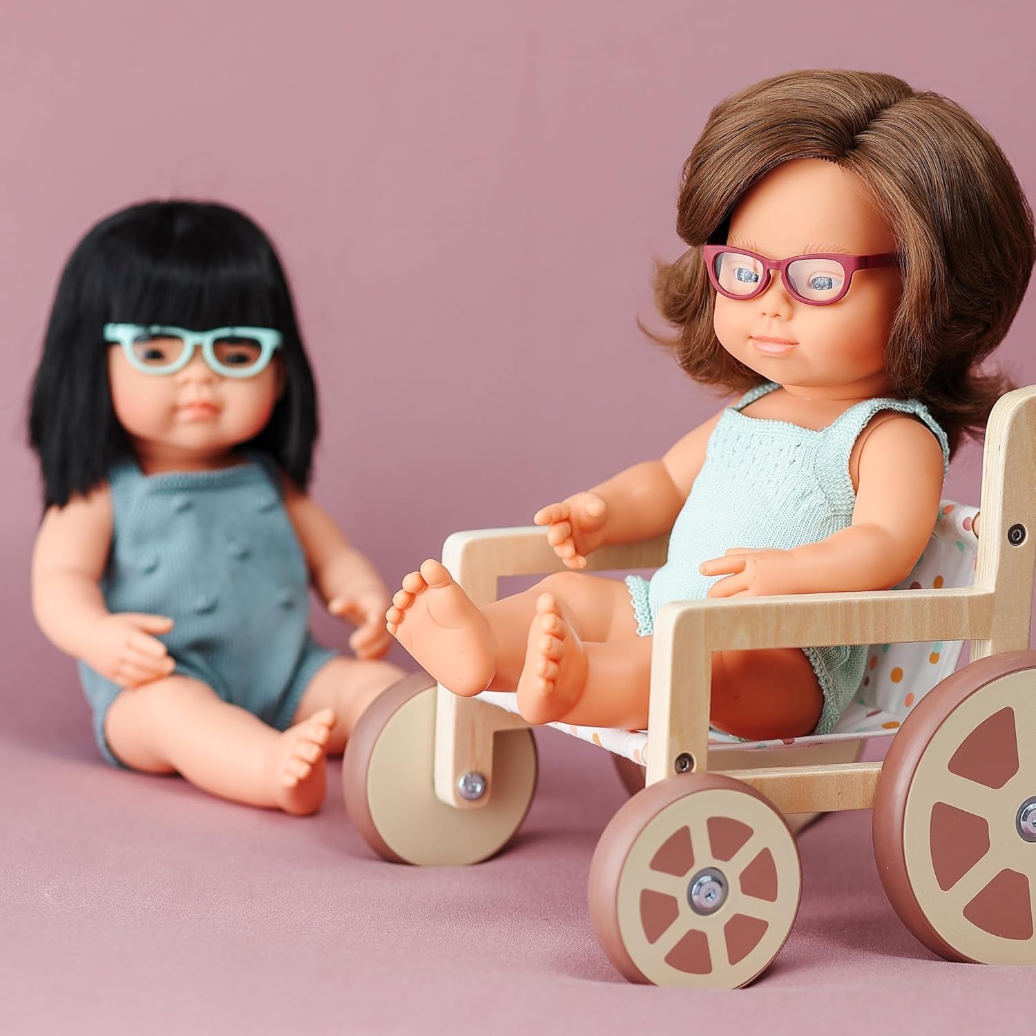 Miniland Dolls Briller til 38cm Puppen, turkis