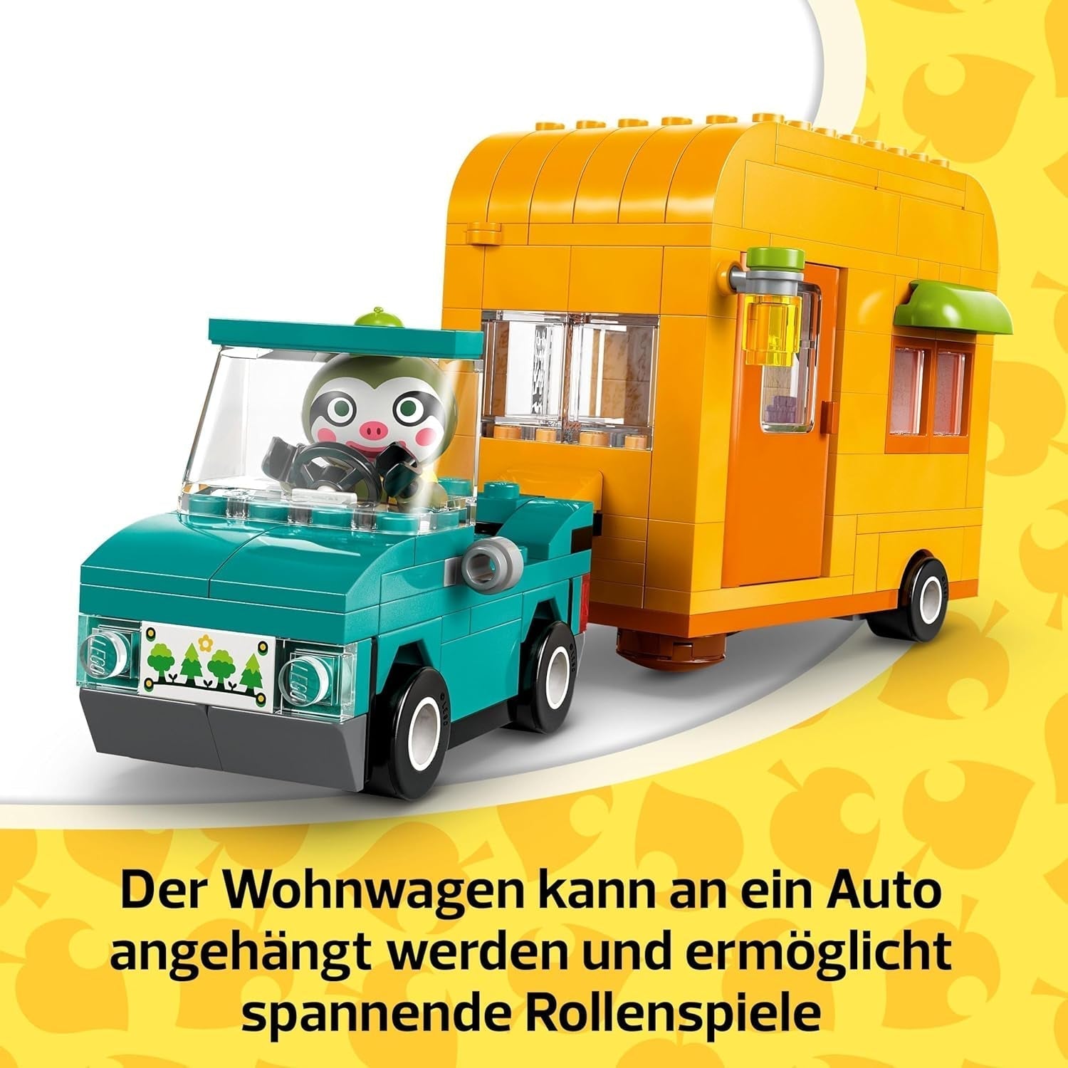LEGO Animal Crossing Gerd's Caravan & Have Rollelegssæt Billegetøj til børn 7 år Piger og drenge Gavevideospillegetøj med dyrefigurer 77054 Byggesæt Besuche den LEGO-Store