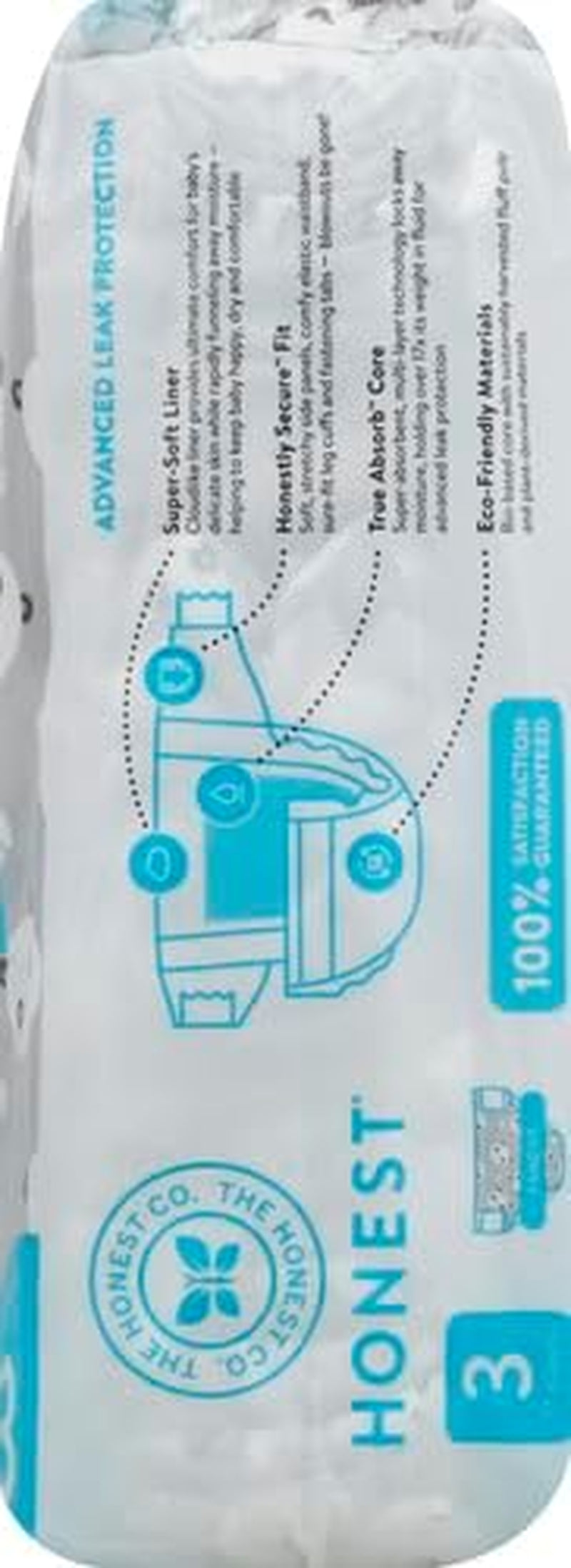 – Miljøvenlige engangsbleer af høj kvalitet, Pandaer, str. 3 (7,3–12,7 kg), 27 stk.