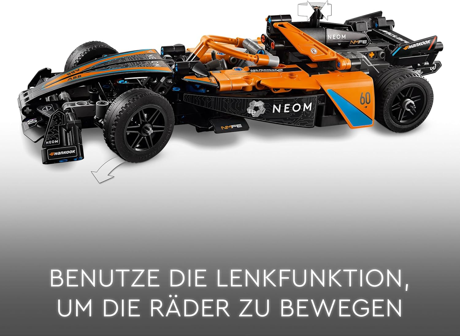 LEGO Technic NEOM Mclaren Formel E racerbil, racerbillegetøj til drenge og piger på 9 år, modelbilsæt, indretning til børneværelset, fødselsdagsgaveidé 42169 Byggesæt Beuche den LEGO-Store