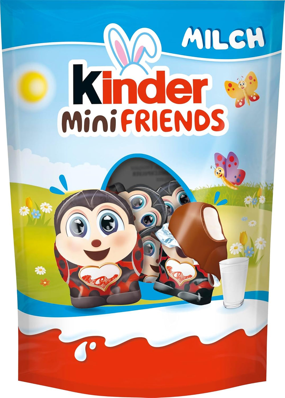 Kinder Joy pakke med 2 - Den ene halvdel med lækker mælk og kakaocreme og sprøde kugler, og den anden halvdel med en stor overraskelse - påskechokolade, påskeslik - påskegave - 40g