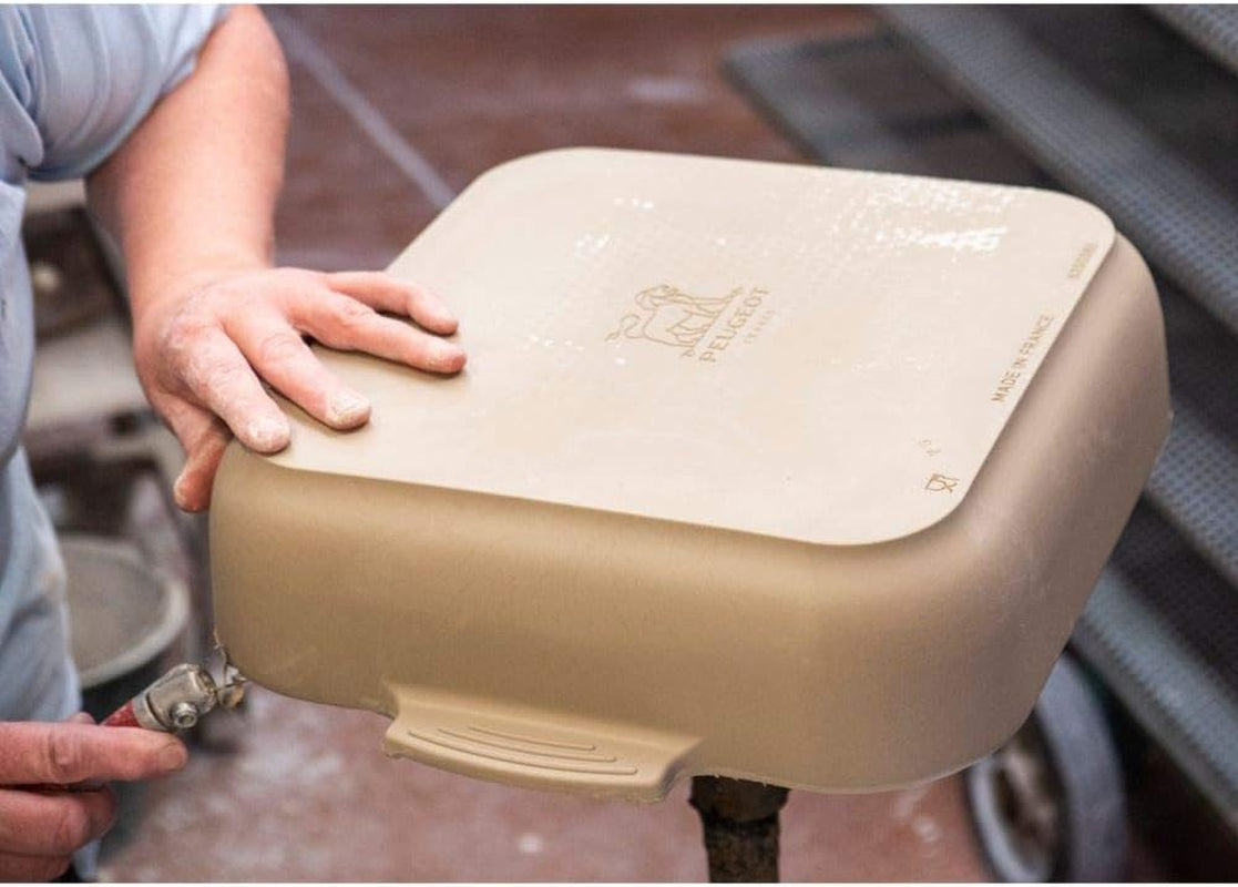 Peugeot Appolia Rechteckige Auflaufform Mit Griffen, Keramik, Schiefer / Grau, 7,2X31X21,7 Cm, Fassungsvermögen: Ca. 2 L, 60060 Forme og bageplader Naty Shop