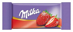 Milka Naps Mix – Mini chokolade firkanter i 4 sortimenter: alpemælk, jordbær, hasselnødder, kakaocreme – 1 x 1 kg
