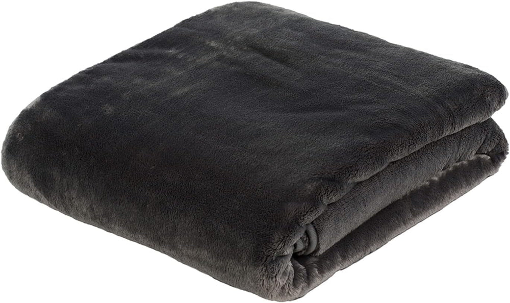 Gözze - Komfortabelt tæppe Premium Cashmere-Feeling, 500 G/M², 180 X 220 Cm - sennepssenge og tæpper Besuche den Gözze-Store Antracit 130 X 170 Cm