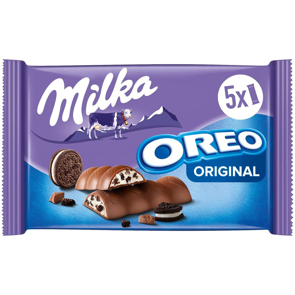 Milka & OREO barer – Alpine mælkechokolade med sprøde stykker af OREO kiks i mælkecreme – 13 x 185g